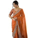 Vasthrlay Georgette Embroidery Unstitched Pink Saree