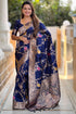 Vasthrlay Kanjivaram Blouse Purple Ethnic Wear