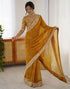 Vasthrlay Embroidery Scalloped Cherry Saree