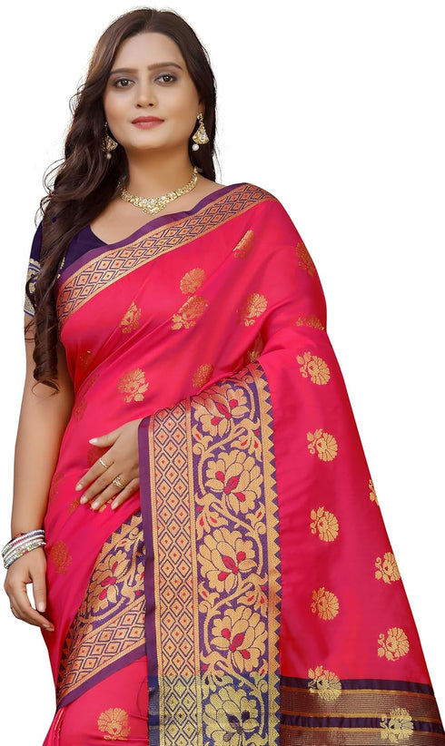Vasthrlay Banarasi Multicolor Ethnic Wear