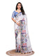 Vasthrlay White1 Womens Linen Ready To Wear Saree