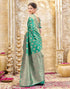 Vasthrlay Womens Weaving Unstitched Light Green Saree