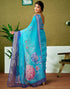 Vasthrlay Womens Cotton Printed Brown Saree