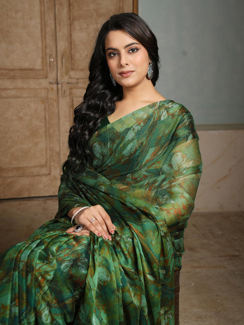 Vasthrlay Chiffon Floral Saree