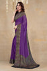 Vasthrlay Fashion Rhinestone Embellished Black Ethnic Wear