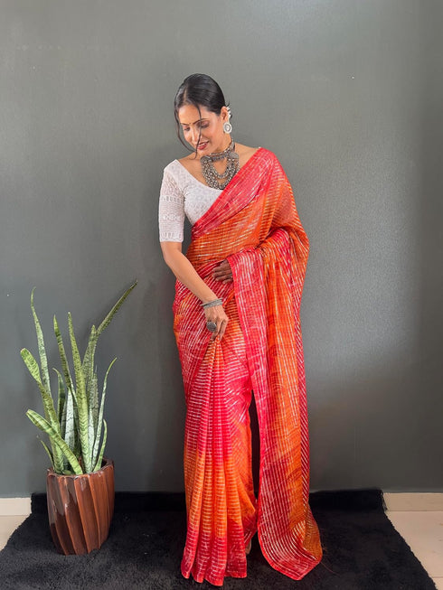 Vasthrlay Chiffon Rimzim Designer Chikankari