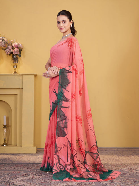 Vasthrlay Georgette Printed Saree