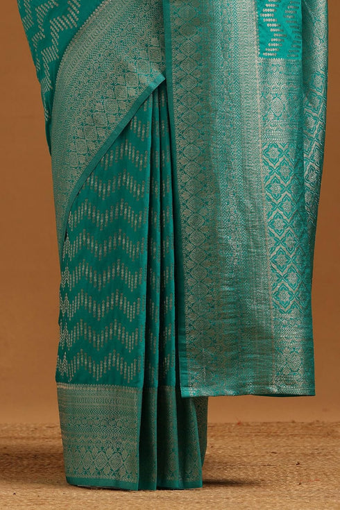 Vasthrlay Orange Georgette Woven