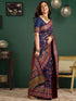 Vasthrlay Printed Purple Saree
