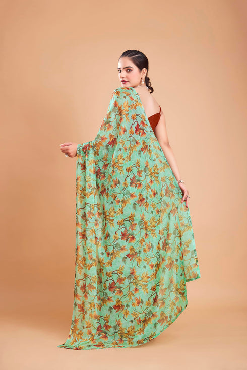Vasthrlay Chiffon Unstitched Saree