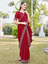Vasthrlay Georgette Scalloped Rani Saree
