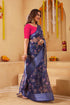 Vasthrlay Organza Printed Unstitched Rani Free Ethnic Wear
