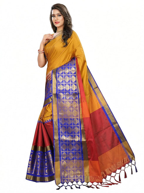 Vasthrlay Banarasi Freesize Ethnic Wear