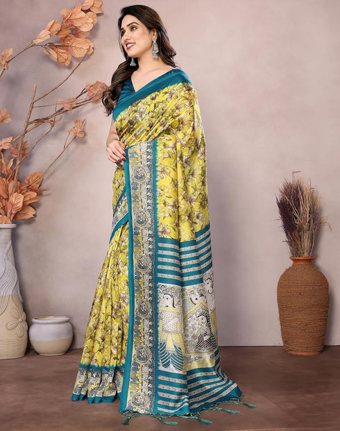 Vasthrlay Kalamkari Unstitched Material Az Ys Subila Ethnic Wear
