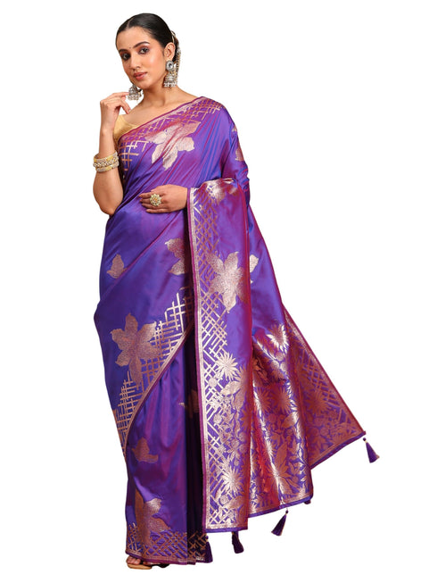 Vasthrlay Banarasi Unstitched Saree