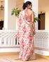 Vasthrlay Womens Printed Unstitched Beige Saree