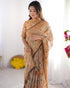 Vasthrlay Handloom Grey Green Traditional Saree