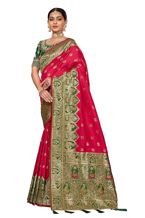 Vasthrlay Traditional Jacquard Banarasi Sareewith