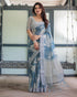 Vasthrlay Floral Prints Tasseled Saree