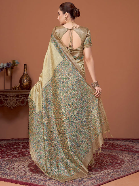Vasthrlay Kalamkari Printed Unstitched Hs Ethnic Wear