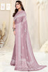 Vasthrlay Fashion Chiffon Printed Grey Ethnic Wear