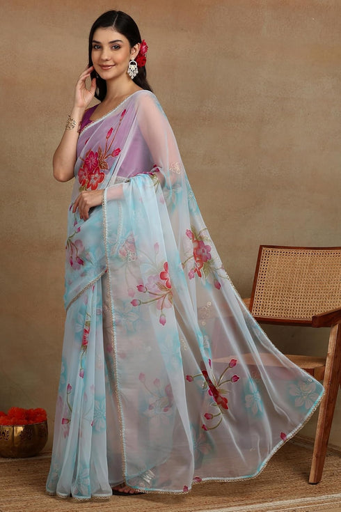 Vasthrlay Fashion Georgette Printed Ethnic Wear