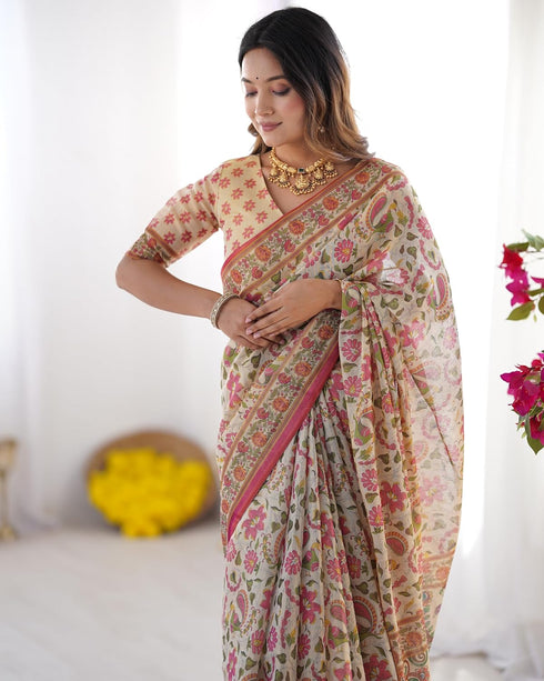 Vasthrlay Handloom Cotton Traditional Saree