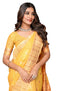 Vasthrlay Yellow Cotton Saree