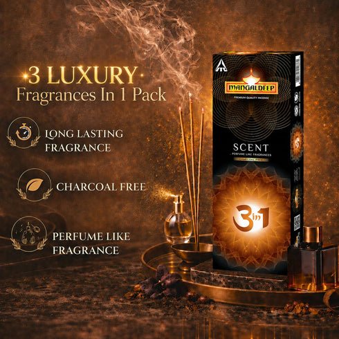 Mangaldeep Scent 3 In 1 - With 3 Perfume Fragrances
