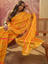 Vasthrlay Chiffon Bandhani Unstitched Purple Saree