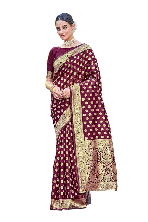 Vasthrlay Banarasi Rama Ethnic Wear