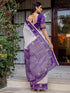 Vasthrlay Womens Printed Unstitched Multicolor Saree
