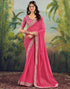 Vasthrlay Georgette Embroidery Unstitched Purple Saree