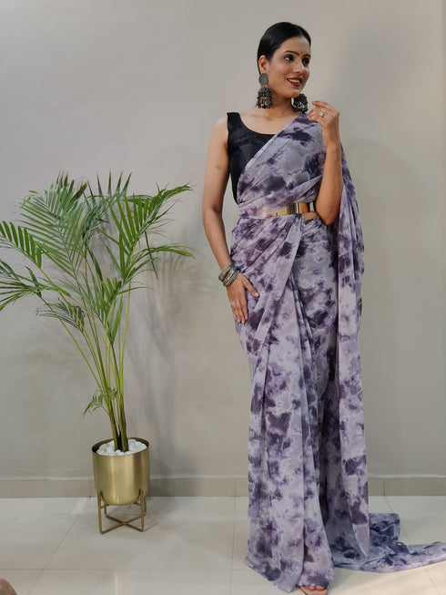 Vasthrlay Georgette Unstitched Saree