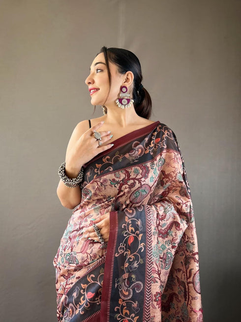 Vasthrlay Kalamkari Cotton Blouse Ethnic Wear