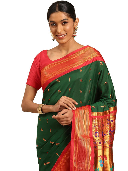 Vasthrlay Paithani Violet Saree