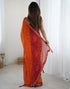 Vasthrlay Chiffon Printed Unstitched Pink Saree
