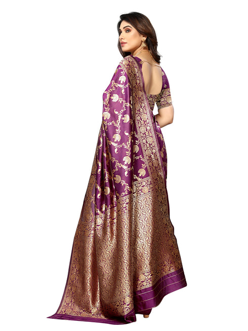 Vasthrlay Kanjivaram Unstitched Saree