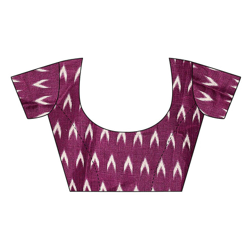 Vasthrlay Blouse Piece Saree Sdpl Insta Wine Fs