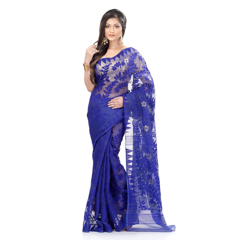 Vasthrlay Db Vasthrlay Jamdani Db131020jamdanitant2 Blue