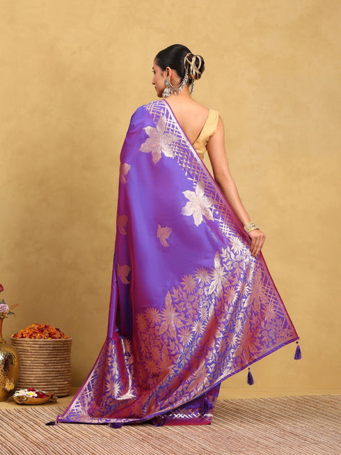 Vasthrlay Banarasi Unstitched Saree