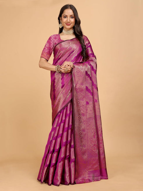 Vasthrlay Organza Embellishments Ethnic Wear