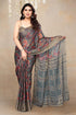 Vasthrlay Fashion Chiffon Georgette Beige Ethnic Wear