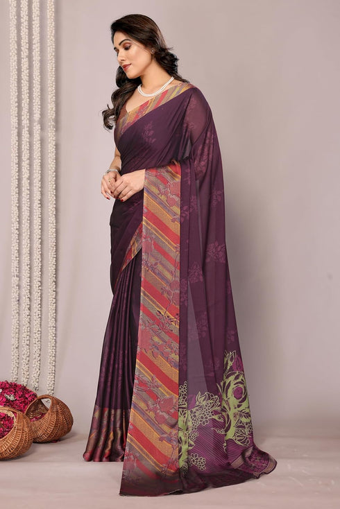 Vasthrlay Fashion Chiffon Georgette Dark Ethnic Wear