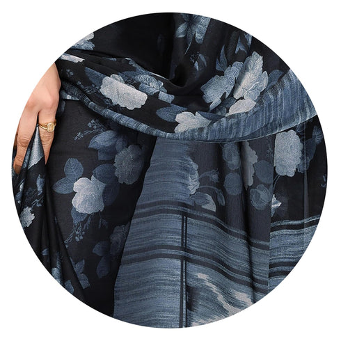 Vasthrlay Fashion Chiffon Turquoise Ethnic Wear