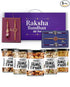 Hyperfoods Rakhi For Brother Set Of 5 Combo With Dry Fruits Gift Pack