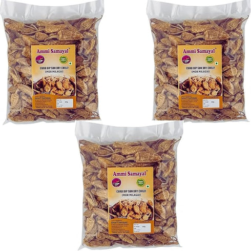 Ammi Samayal Curd Dip Sun Dry Chilly (MorMilagai Vathal) 350gm