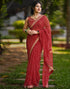 Vasthrlay Georgette Leheriya Unstitched Blue Saree