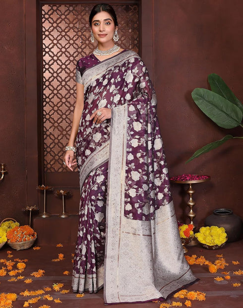 Vasthrlay Kanjivaram Banarasi Wedding Sari Az Ys Yasmin Saree