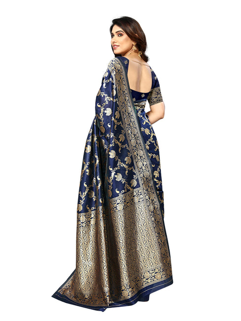 Vasthrlay Kanjivaram Unstitched Saree